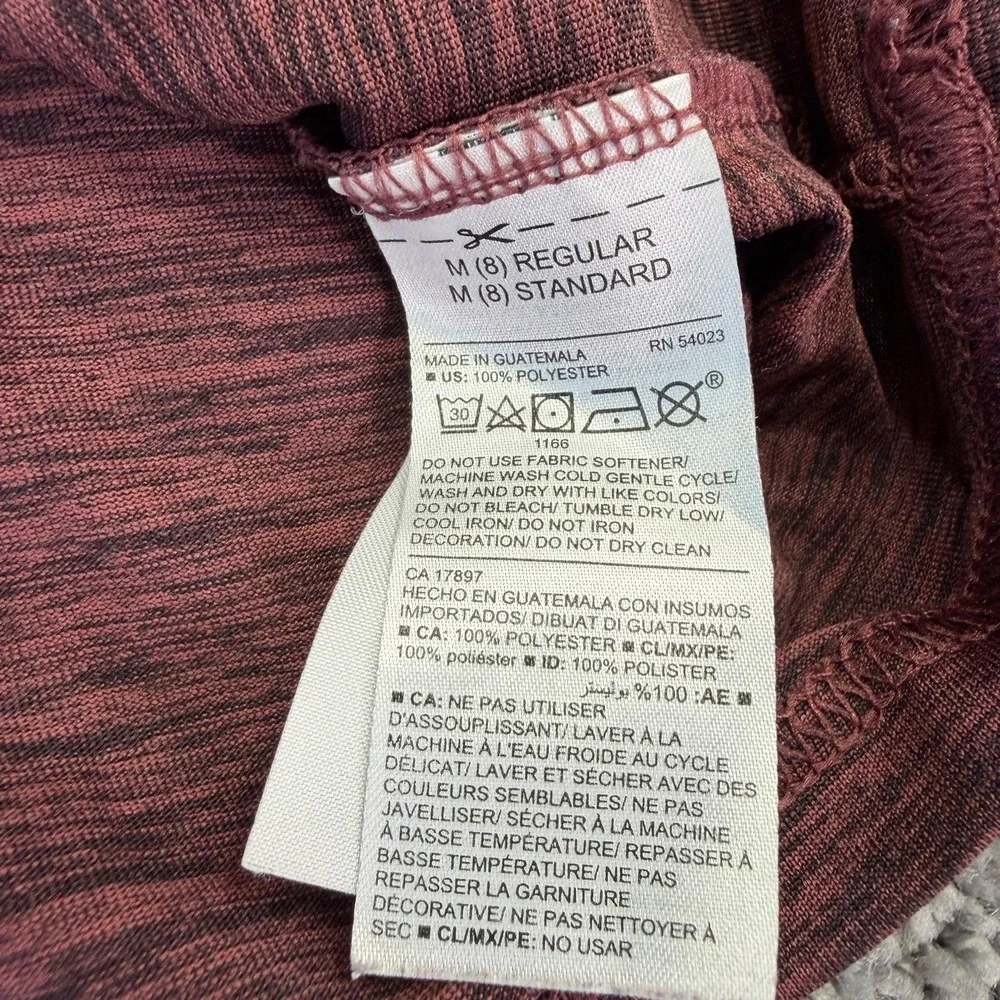 Old Navy Shirt Kids 8 Red Long Sleeve Go-Dry Active Crew Neck Performance